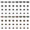 DICOSMETIC Alloy & Brass Snap Buttons BUTT-DC0001-05-9