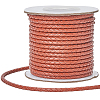 1 Roll 10M Round Braided Cowhide Cords WL-SC0001-03B-1