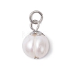 Natural Pearl Potato Charms PALLOY-JF04617-3