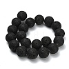 Natural Lava Rock Round Beads Strands G-M169-20mm-03-4