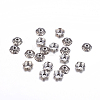 6-Petal Tibetan Style Alloy Flower Bead Caps TIBE-S220-B-01-NR-1