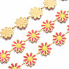 304 Stainless Steel & Enamel Link Chains CHS-Q004-001C-NF-1