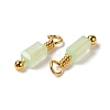 Imitation Jade Glass Charms KK-P242-14G-2