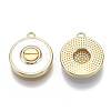 Brass Enamel Charms KK-N232-50A-NF-2