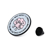 Flat Round with Brain & Word Enamel Pins JEWB-Q014-13C-3