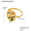 304 Stainless Steel & Cubic Zirconia Finger Rings for Women FS-WG99359-03-2