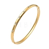 304 Stainless Steel Hinged Bangles for Women BJEW-C132-02G-4