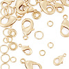 16Pcs 2 Styles Brass Lobster Claw Clasps KK-TA0009-17-2