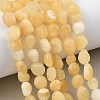 Natural Yellow Jade Beads Strands GG-C286-A23-1