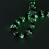 Luminous Handmade Lampwork Silver Foil Beads Strand FOIL-N029-03F-4