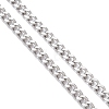 3.5MM 304 Stainless Steel Curb Chain Necklace Making AJEW-JB01465-02-3