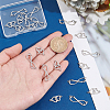 20Pcs 2 Styles 201 Stainless Steel Connector Charms FIND-HY0001-18-3