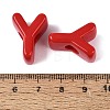 Opaque Acrylic European Beads OACR-M027-01Y-15-3