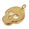 Brass Micro Pave Cubic Zirconia Pendants KK-U055-08G-03-2