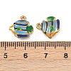 304 Stainless Steel Enamel Pendants STAS-C150-01H-3