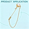 Brass Lapel Stick Pin End Cap FIND-Z123-01G-4