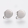 Non-Tarnish 304 Stainless Steel Stud Earring Findings STAS-K184-02-01P-1