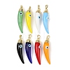 Handmade Evil Eye Lampwork Pendants LAMP-F031-01G-1