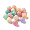 Spray Painted ABS Plastic Beads KY-G025-04-1
