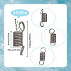 150Pcs Iron Spring Bead Clamps for Beading Jewelry Making FIND-SC0004-31-2