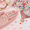 200Pcs 2 Style Transparent Acrylic Charms FIND-DC0001-23-3