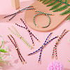 7Pcs Polyester Braided Round Cord Slider Bracelet Making MAK-TA0001-39B-5