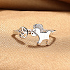 Brass Cuff Open Rings for Women WGDB5DF-01-3