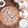 50Pcs Spray Painted Wood European Beads WOOD-PA0001-78B-6