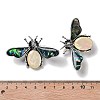 Tibetan Style Alloy Insect Brooches JEWB-A021-03AS-02-3