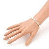 Natural Pearl Beads Stretch Bracelets BJEW-JB05539-03-4