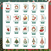 40Pcs 20 Styles Christmas Alloy Enamel Pendants ENAM-TA0001-55-3