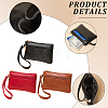 3Pcs 3 Colors Double Layer PU Imitation Leather Zipper Wallets AJEW-CL0005-46-5