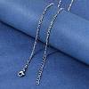 Brass Figaro Chain Necklaces for Women NJEW-B157-02P-3