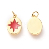 Real 18K Gold Plated Brass Charms KK-L006-028G-2