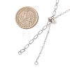 Brass Mixed Chain Slider Necklace Making AJEW-JB01563-02-2