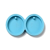 Flat Round DIY Pendant Silicone Molds DIY-G062-D06-2