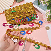 Polyester Metallic Thread & Sequins & Alloy Lace Tassel Ribbon OCOR-WH0105-236-3