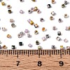 Spray Painted Picasso Cylinder Glass Seed Beads GLAA-T028-12A-12-4