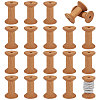 20Pcs Schima Wood Sewing Embroidery Thread Spool ODIS-GL0001-13-1