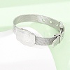 304 Stainless Steel Watch Band Chain Bracelets for Women Men BJEW-P386-09P-C-3