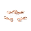 1Pc Alloy Crystal Rhinestone Magnetic Clasps ALRI-YW0001-11RG-1