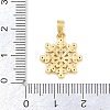 Brass Micro Pave Clear Cubic Zirconia Pendants CU-CBA9B49-02C-G-3