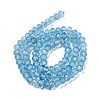 Natural Blue Topaz Beads Strands G-B088-D05-03-3