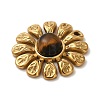 Natural Tiger Eye Flower Pendants STAS-R009-05G-05-2