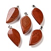 Natural Red Jasper Pendants GG-CBACB71-05P-17-1