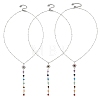 7 Chakra Gemstone Long Tassel Y Necklaces NJEW-JN06603-2