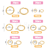 340Pcs 6 Sizes Brass Open Jump Rings KK-FH0005-39-2