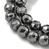 Non-magnetic Synthetic Hematite Beads Strands G-I365-15A-4