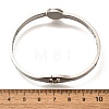 304 Stainless Steel Hinged Enamel Bangles for Women BJEW-F474-41P-5