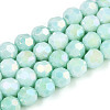 Anti-Tarnish Electroplate Glass Beads Strands EGLA-T021-6mm-15-11-1